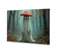 TFSW Spring Decor Ghostly Mushroom In The Misty Forest Canvas Decorative Picture Wall Pictures For Living Room Bathroom Decor Wall(40x60cm)