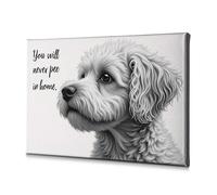 TFSW Spring Decor Never Pee In Home: A Dog'S Promise Canvas Decorative Picture Wall Pictures For Living Room Bathroom Decor Wall(30x40cm)
