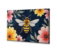 TFSW The Chosen Bees And Flowers: A Natural Harmony Canvas Decorative Picture Shabby Chic Decor Living Room Decor(40x60cm)