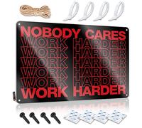 TFSW Things For Boys Room Nobody Cares Work Harder Tin Sign Funny Patio Signs Metal Bar Decor(20X30CM)