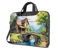 TFSW Tote Bag For Women Cozy Cottage By The River Laptop Bag Computer Cases For Laptops 17 Inch Laptop Backpack(29x40cm)