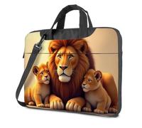 TFSW Travel Laptop Backpack Family Of Lions: A Heartwarming Scene Laptop Bag 16 Inch Laptop Case Laptop Sleeve(26x36cm)