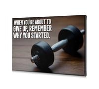 TFSW Wall Art Motivation: Remember Why You Started Canvas Decorative Picture Living Room Decor Easter Decorations(20x30cm)