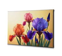 TFSW Wall Decorations Colorful Iris Flowers Bloom Canvas Decorative Picture Easter Wall Decor The Chosen(40x60cm)