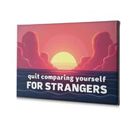 TFSW Wall Decorations Stop Comparing Yourself To Strangers Canvas Decorative Picture Easter Wall Decor The Chosen(30x40cm)
