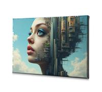 TFSW Wall Decorations Urban Dreams: A Woman'S Vision Of The Future Canvas Decorative Picture Easter Wall Decor The Chosen(20x30cm)
