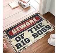 TFSW Welcome Mat For Classroom Beware Of The Rig Boss Doormat Front Door Mats Indoor Winter Outdoor Mat(65X90CM)
