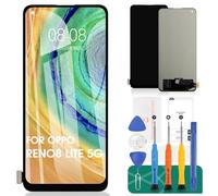 TFT For OPPO Reno8 Lite 5G LCD Display For OPPO Reno8 Lite Screen Replacement For Reno 8 Lite Touch CPH2343 Digitizer Without Frame (Black,No Fingerprint Recognition)
