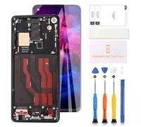 TFT LCD Screen for OnePlus 8 IN2013 IN2017 IN2010 IN2019 Screen Replacement for Oneplus 8 LCD Display Touch Digitizer Assembly Repair Parts(Black with Frame,No Fingerprints, No Curved Screen)