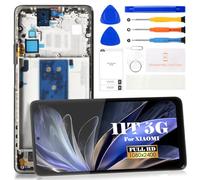 TFT LCD Screen For Xiaomi 11T 5G LCD Display For Xiaomi 11T Pro Screen Replacement 21081111RG 2107113SG LCD Touch Digitizer Assembly Repair Kits (Black,With Frame)