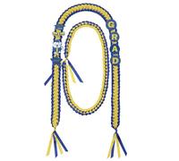 TFTAFAN 2 pieces Extra Long Grad Leis 70 inch Graduation Lei Necklace Class of 2025 Graduation leis Braided Necklaces For High School College Graduation DIY Decors, Standard, Nylon, No Gemstone
