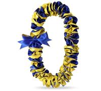 TFTAFAN Graduation Leis Class of 2026 Widened 1.5 inches Ribbon Handmade Double Braided Grad Flower Leis Graduation Supplies for Women and Men, Standard, Nylon, No Gemstone
