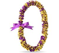 TFTAFAN Widened Graduation Leis Handmade Double Braided Hawaiian Flower Leis for High School College University Party Decorations, Standard, Nylon, No Gemstone