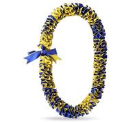 TFTAFAN Widened Graduation Leis Handmade Double Braided Hawaiian Flower Leis for High School College University Party Decorations, Standard, Nylon, No Gemstone