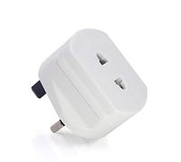 TFUFR Shaver Adaptor Plug UK Charger Adapter, 2 Pin To 3 Pin EU/US to UK Plug Adaptor, Electric Toothbrush Bathroom Socket Adapter Plug UK, EU 2 Pin To UK 3 Pin Adaptor Plug Converter