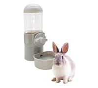 Tfwadmx Rabbit Watter Bottle 17oz Dispenser No Drip Small Animal Cage Water Feeder Bowl Hanging Guinea Pig Automatic Water for Bunny Chinchilla Hedgehog Ferret (Grey)