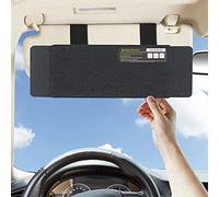 TFY Car Sun Visor Extender, Windshield and Side Window Sunshade, Protects from Sun Glare and UV Rays, Universal Fit for Most of Cars, 1 Piece (Black)