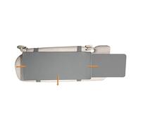 TFY Car Visor Extender Anti-Glare Sun Visor Extender Window Sunshade and UV Rays Blocker - Grey