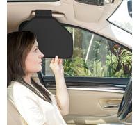 TFY Side Window Sun Visor for Car Roof Handles - Sun Glare and Heat Blocker for Driver or Passenger, Reduces Side Window Glare, Easy Installation and Storage (Black)