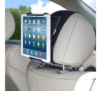 TFY Universal Car Headrest Mount Holder with Angle- Adjustable Holding Clamp for 6-12.9 Inch Tablets