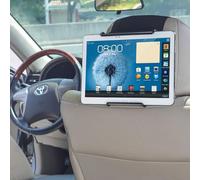 TFY Universal Car Headrest Mount Holder with Angle- Adjustable Holding Clamp for Tablets - Compatible with iPad 9/8/7 - iPad Mini 6 - Air 5 - Pro 12.9" - Samsung Galaxy Tab S8 - Tab A and More