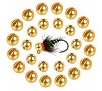 TG-DZURI Slotted Tungsten Beads for Fly Tying, 100pcs, 2.8mm, Gold