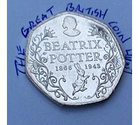 TGBCH Beatrix Potter 50p Coins Uncirculated Uncirculated (150th Anniversary)