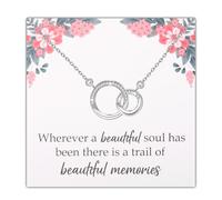 TGBJE Beautiful Soul Memorial Necklace Bereavement Gift A Sympathy Gift Condolence Gifts for Loss of Loved One, 46+5, Stainless Steel, No Gemstone