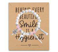 TGBJE Dental Hygienist Gift Dentist Bracelet Tooth Orthodontic Assistant Gift For Orthodontist, S, Stainless Steel, no gemstone