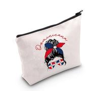 TGBJE Dominican Republic Souvenirs Dominican Flag Cosmetic Bag Dominicana Gift Makeup Pouch Vacation Holiday Travel Bag, Domini Bag, All