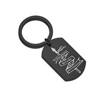 TGBJE Journey Before Destination Keychain Storm Blessed Keychains(Bl), Black