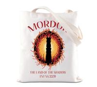 TGBJE Mordor Tote Bag Mordor Gift Middle Earth Gifts Fantasy Novel Reader Shoulder Bag Rings of Power Gift (Land Shadow tote)