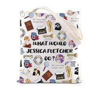 TGBJE Murder Tv Show Inspired Gift Jessica Fletcher Tote Bag Murder Mystery Fan Gift Thriller Lover gift, Murder