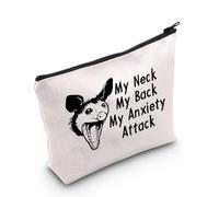 TGBJE Possum Makeup Bag Opossum Lover Gift My Neck My Back My Anxiety Attack Opossum Cosmetic Bag Pouch Best Friend Gift, Back Bag, All
