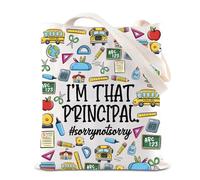 TGBJE Principal Thank You Gift Principal Tote Bag I’M THAT PRINCIPAL Bag For Colleague Novelty Principal (Principal Tote)