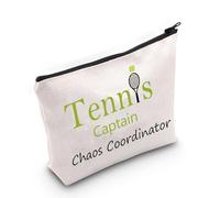 TGBJE Tennis Captain Makeup Pouch Tennis Team Captain Chaos Coordinator Toiletry Zipper Bag, Tennis Bag, All