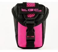 TGC Hot Pink & Black Camera Case for Compact Pentax LS465 RS1500 S1 RZ10 RS1000 M90 I-10 H90 E90 PX Q Cameras with Belt Loop + Foam Padding