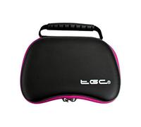 TGC ® Jet Black with Hot Pink Trim Microsoft Xbox One S X Controller Protective Carry Case Bag + Charge Cable