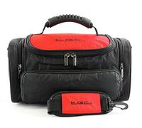 TGC ® Large Camera Case for Olympus PEN E-PL5, E-PM2 Plus Accessories (Crimson Red & Black)