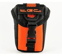 TGC Orange & Black Camera Case for Compact Oregon ATC9K ATC MINI Cameras with Belt Loop + Foam Padding