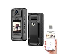 TGCFING 2K WiFi Body Camera Mini POV Cam Body Mounted Cameras 180° Rotating Lens Loop Video Motion Detection Night Vision Wearable Body Cam for Outdoor Sporting Traveling Security with 64G Card