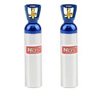 TGCWENG CNC Aluminum Alloy 2PCS RC Simulation Nitrogen NOS Bottle Devorataive Accessories Suit for Axial SCX10 D90 D110 TRX4 TRX4M Redcat HSP HPI 1/10 1/18 Etc RC Crawler Car (Silver、70mm/2.76in)
