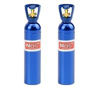 TGCWENG CNC Aluminum Alloy 2PCS RC Simulation Nitrogen NOS Bottle Devorataive Accessories Suit for Axial SCX10 D90 D110 TRX4 TRX4M Redcat HSP HPI 1/10 1/18 Etc RC Crawler Car (Blue、70mm/2.76in)