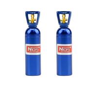 TGCWENG CNC Aluminum Alloy 2PCS RC Simulation Nitrogen NOS Bottle Devorataive Accessories Suit for Axial SCX10 D90 D110 TRX4 TRX4M Redcat HSP HPI 1/10 1/18 Etc RC Crawler Car (Blue、60mm/2.36in)