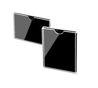 TGDGFKIAS Acrylic Sign Holde, Pack Of 6 A4 Acrylic Sign Holder Sticker 8x11 inches Multiple Configurations(Horizontal,Single layer)