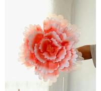 TGDGFKIAS Artificial Flower Heads, Large Peony Artificial Flower 50cm PE Home Wedding Party Decoration Multicolor(Oranje)