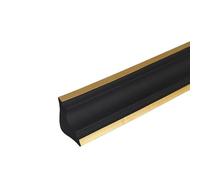 TGDGFKIAS Peel & Stick Wallpaper Border, PVC Caulk Moulding for Skirting Board and Ceiling Corner Line Multicolor Multiple Sizes(Black Gold,5M)
