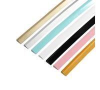 TGDGFKIAS Peel & Stick Wallpaper Border, Self-Adhesive PVC Caulk Moulding Trim Skirting Board Wall Mirror Ceiling Border Multicolor(Gold-2)