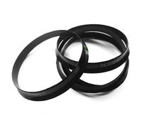 TGDGFKIAS Plastic Car Wheel Hub Centric Rings | Black 74.1x72.6/71.6/64.1 mm Plastic 4 Pcs For Car Wheel Hub Centering(74.1-64.1 Mm)
