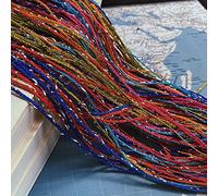 TGDGFKIAS String Curtains, Thread Curtain Glitter String Beaded Fringe Room Divider Door Window Panel Multicolor 100x200 cm 1 Piece(Multicolore)